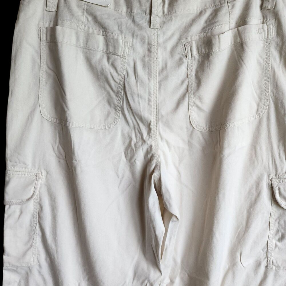 American Eagle Dreamy Drape Cargo Pants Sz 18 Super High Rise Baggy Wide Leg NWT - Picture 11 of 16